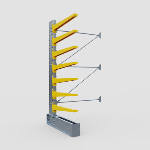 Cantilever Rack - Single Sided - Ultra Heavy Duty - Powder Coated - Add-On Bay - Height 4267mm