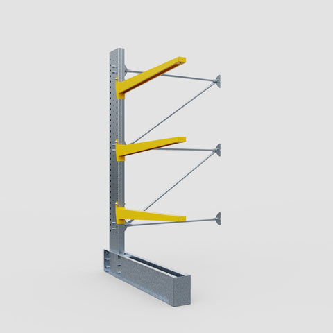 Cantilever Rack - Single Sided - Ultra Heavy Duty - Powder Coated - Add-On Bay - Height 4267mm