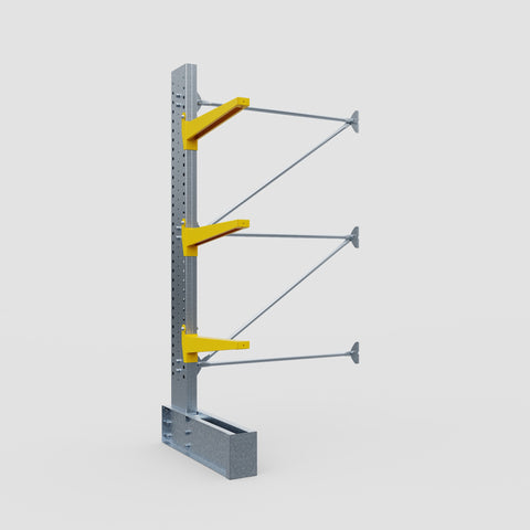 Cantilever Rack - Single Sided - Heavy Duty - Powder Coated - Add-On Bay - Height 3048mm