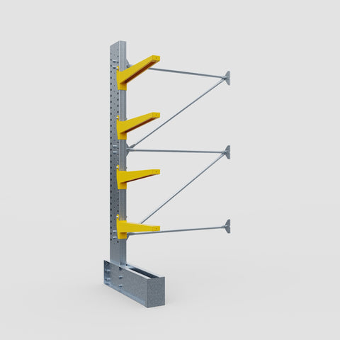 Cantilever Rack - Single Sided - Ultra Heavy Duty - Powder Coated - Add-On Bay - Height 4267mm