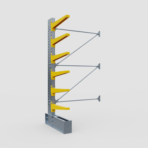 Cantilever Rack - Single Sided - Heavy Duty - Powder Coated - Add-On Bay - Height 3048mm