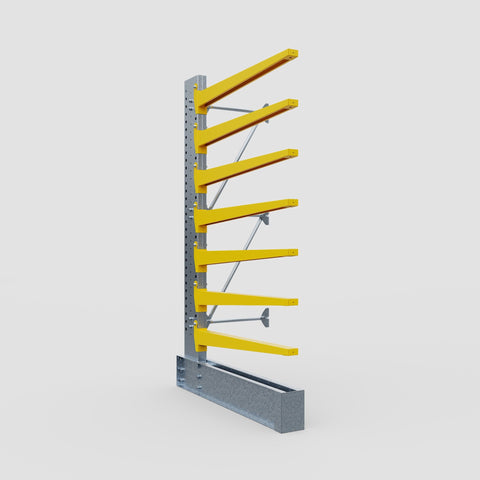 Cantilever Rack - Single Sided - Super Heavy Duty - Powder Coated - Add-On Bay - Height 4267mm