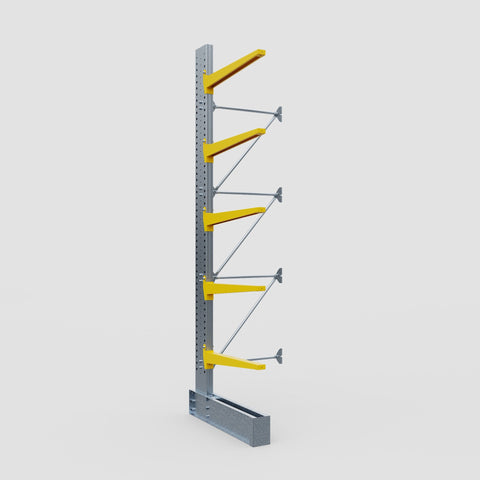 Cantilever Rack - Single Sided - Ultra Heavy Duty - Powder Coated - Add-On Bay - Height 4877mm
