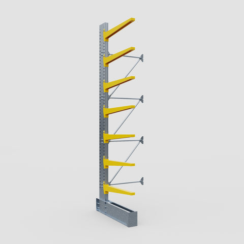 Cantilever Rack - Single Sided - Ultra Heavy Duty - Powder Coated - Add-On Bay - Height 4877mm