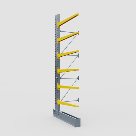 Cantilever Rack - Single Sided - Heavy Duty - Powder Coated - Add-On Bay - Height 4572mm