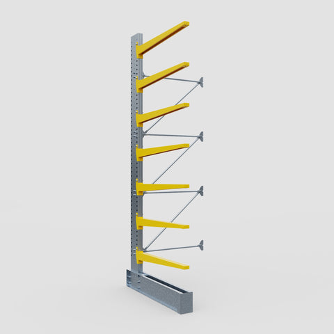 Cantilever Rack - Single Sided - Heavy Duty - Powder Coated - Add-On Bay - Height 4572mm