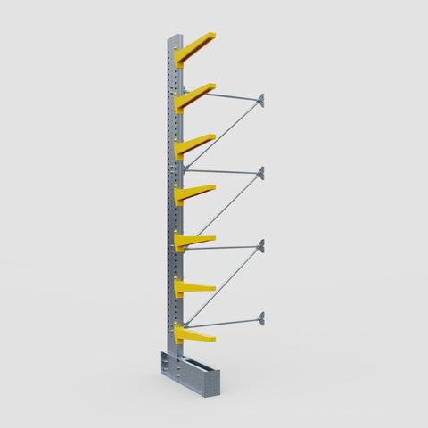 Cantilever Rack - Single Sided - Ultra Heavy Duty - Powder Coated - Add-On Bay - Height 4877mm