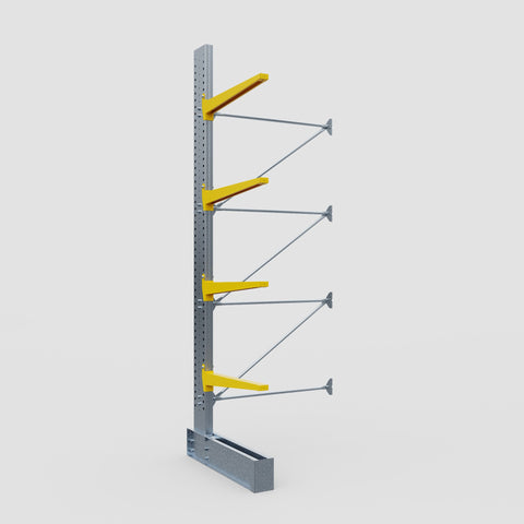 Cantilever Rack - Single Sided - Heavy Duty - Powder Coated - Add-On Bay - Height 4572mm