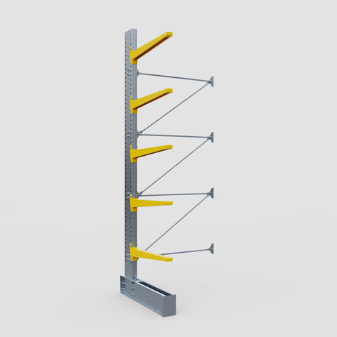 Cantilever Rack - Single Sided - Super Heavy Duty - Powder Coated - Add-On Bay - Height 4877mm