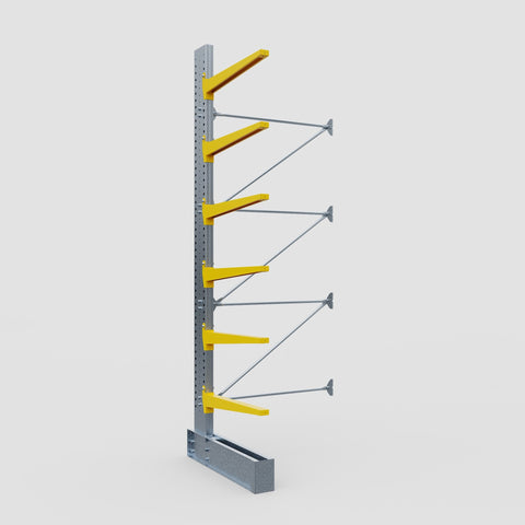 Cantilever Rack - Single Sided - Ultra Heavy Duty - Powder Coated - Add-On Bay - Height 4877mm