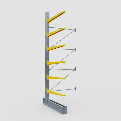 Cantilever Rack - Single Sided - Heavy Duty - Powder Coated - Add-On Bay - Height 4572mm