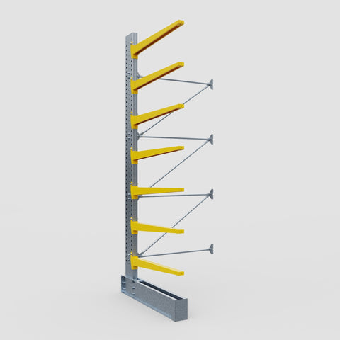 Cantilever Rack - Single Sided - Ultra Heavy Duty - Powder Coated - Add-On Bay - Height 4877mm