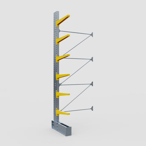 Cantilever Rack - Single Sided - Heavy Duty - Powder Coated - Add-On Bay - Height 4572mm