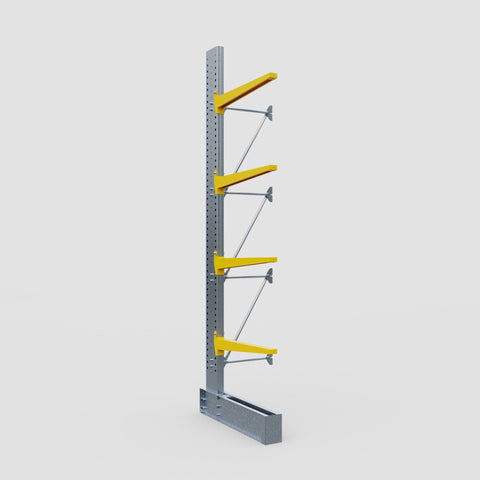 Cantilever Rack - Single Sided - Super Heavy Duty - Powder Coated - Add-On Bay - Height 4877mm