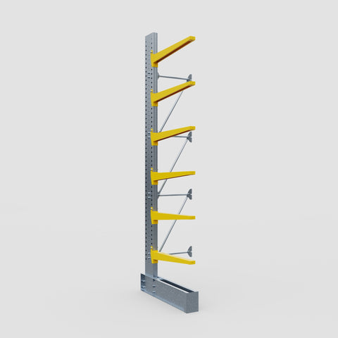 Cantilever Rack - Single Sided - Ultra Heavy Duty - Powder Coated - Add-On Bay - Height 4877mm