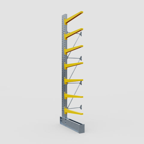 Cantilever Rack - Single Sided - Ultra Heavy Duty - Powder Coated - Add-On Bay - Height 4877mm