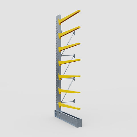 Cantilever Rack - Single Sided - Heavy Duty - Powder Coated - Add-On Bay - Height 4572mm