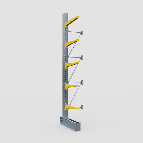 Cantilever Rack - Single Sided - Super Heavy Duty - Powder Coated - Add-On Bay - Height 4877mm