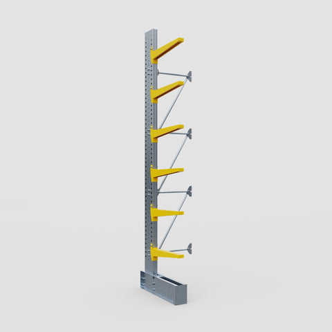 Cantilever Rack - Single Sided - Super Heavy Duty - Powder Coated - Add-On Bay - Height 4877mm