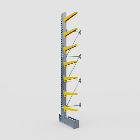 Cantilever Rack - Single Sided - Super Heavy Duty - Powder Coated - Add-On Bay - Height 4877mm