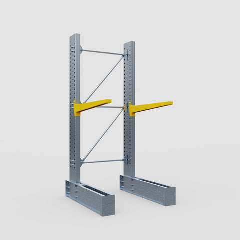 Cantilever Rack - Single Sided - Super Heavy Duty - Powder Coated - Full Bay - Height 4267mm