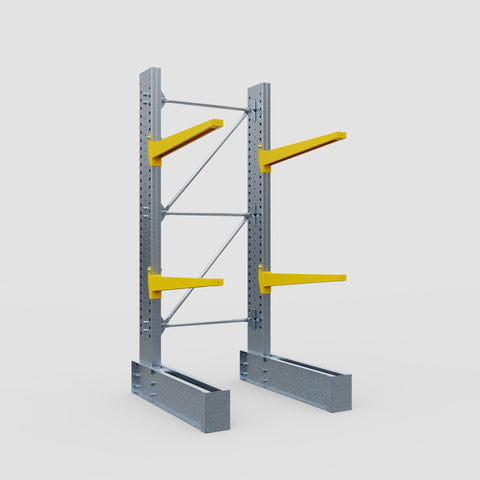 Cantilever Rack - Single Sided - Ultra Heavy Duty - Powder Coated - Full Bay - Height 4267mm