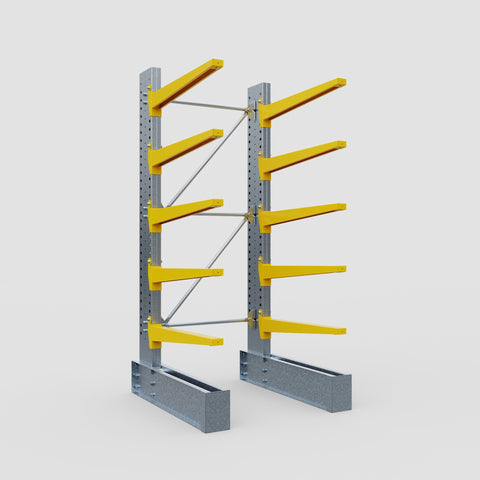 Cantilever Rack - Single Sided - Super Heavy Duty - Powder Coated - Full Bay - Height 4267mm