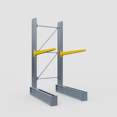 Cantilever Rack - Single Sided - Ultra Heavy Duty - Powder Coated - Full Bay - Height 4267mm