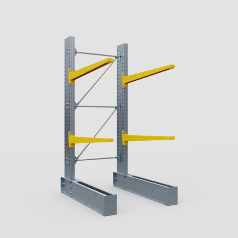 Cantilever Rack - Single Sided - Ultra Heavy Duty - Powder Coated - Full Bay - Height 4267mm
