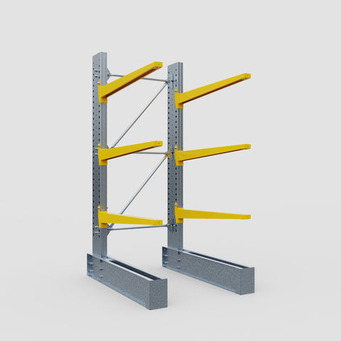 Cantilever Rack - Single Sided - Heavy Duty - Powder Coated - Full Bay - Height 3048mm