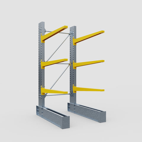 Cantilever Rack - Single Sided - Super Heavy Duty - Powder Coated - Full Bay - Height 4267mm