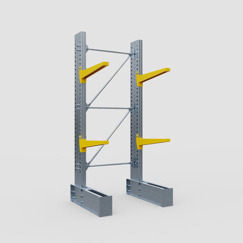 Cantilever Rack - Single Sided - Ultra Heavy Duty - Powder Coated - Full Bay - Height 4267mm