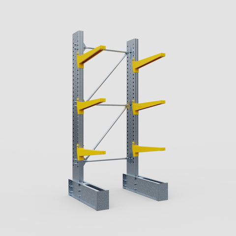 Cantilever Rack - Single Sided - Ultra Heavy Duty - Powder Coated - Full Bay - Height 4267mm