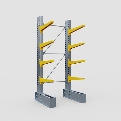 Cantilever Rack - Single Sided - Super Heavy Duty - Powder Coated - Full Bay - Height 4267mm