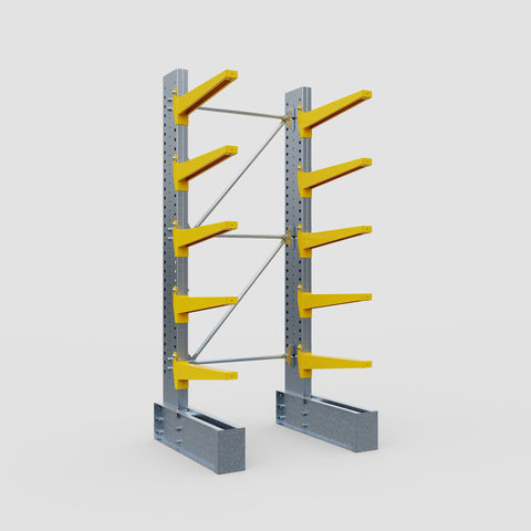 Cantilever Rack - Single Sided - Heavy Duty - Powder Coated - Full Bay - Height 3048mm