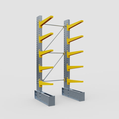 Cantilever Rack - Single Sided - Super Heavy Duty - Powder Coated - Full Bay - Height 4267mm
