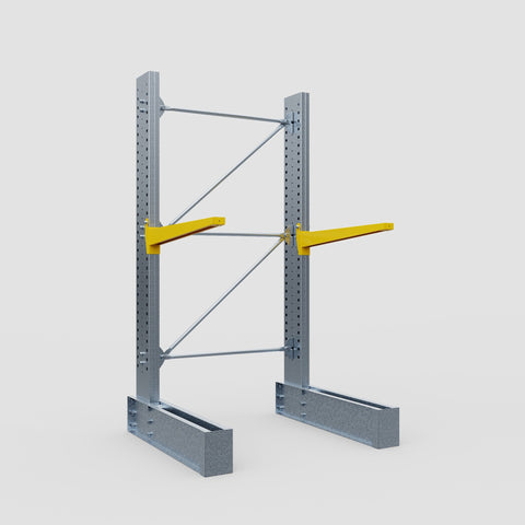 Cantilever Rack - Single Sided - Super Heavy Duty - Powder Coated - Full Bay - Height 4267mm