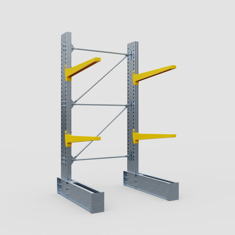 Cantilever Rack - Single Sided - Super Heavy Duty - Powder Coated - Full Bay - Height 4267mm