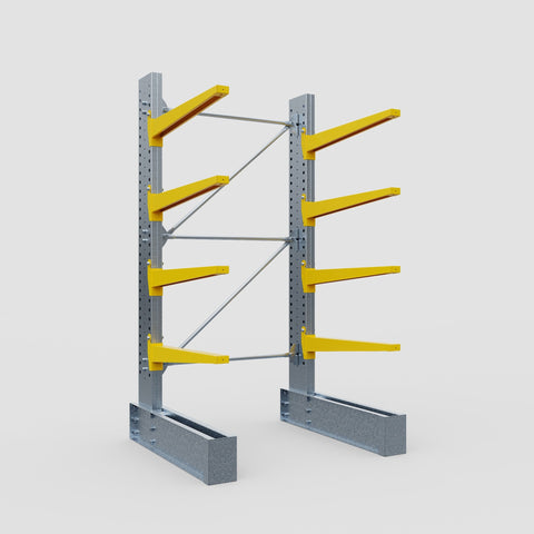 Cantilever Rack - Single Sided - Super Heavy Duty - Powder Coated - Full Bay - Height 4267mm
