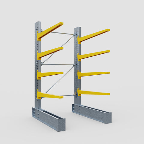 Cantilever Rack - Single Sided - Heavy Duty - Powder Coated - Full Bay - Height 3048mm