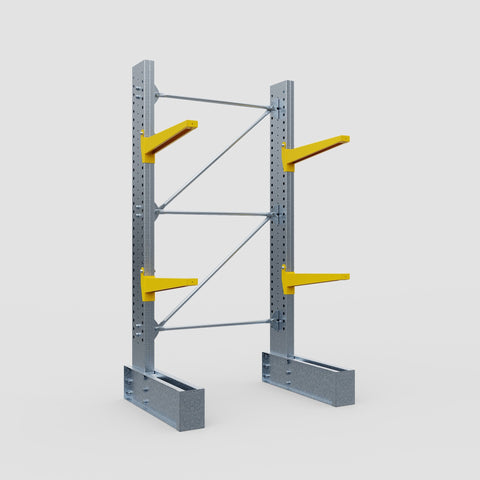 Cantilever Rack - Single Sided - Super Heavy Duty - Powder Coated - Full Bay - Height 4267mm