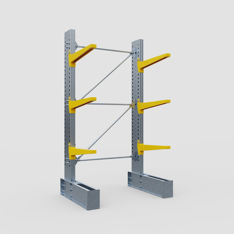 Cantilever Rack - Single Sided - Ultra Heavy Duty - Powder Coated - Full Bay - Height 4267mm