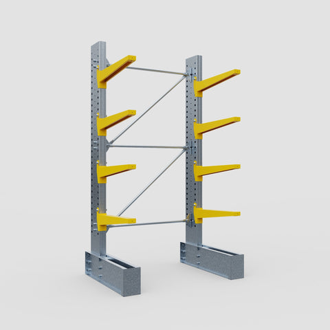 Cantilever Rack - Single Sided - Super Heavy Duty - Powder Coated - Full Bay - Height 4267mm