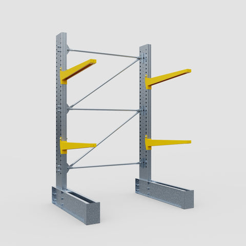 Cantilever Rack - Single Sided - Super Heavy Duty - Powder Coated - Full Bay - Height 4267mm
