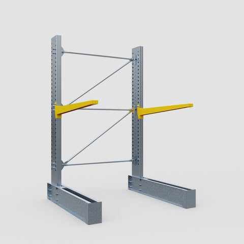 Cantilever Rack - Single Sided - Ultra Heavy Duty - Powder Coated - Full Bay - Height 4267mm