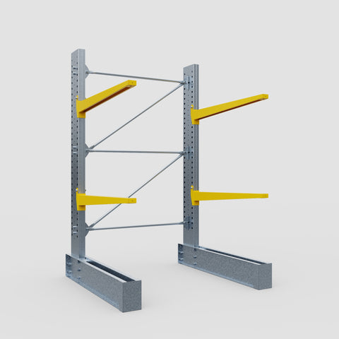 Cantilever Rack - Single Sided - Heavy Duty - Powder Coated - Full Bay - Height 3048mm