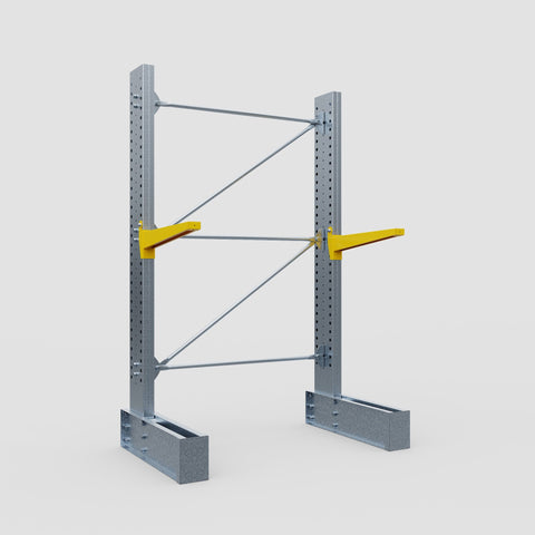 Cantilever Rack - Single Sided - Ultra Heavy Duty - Powder Coated - Full Bay - Height 4267mm