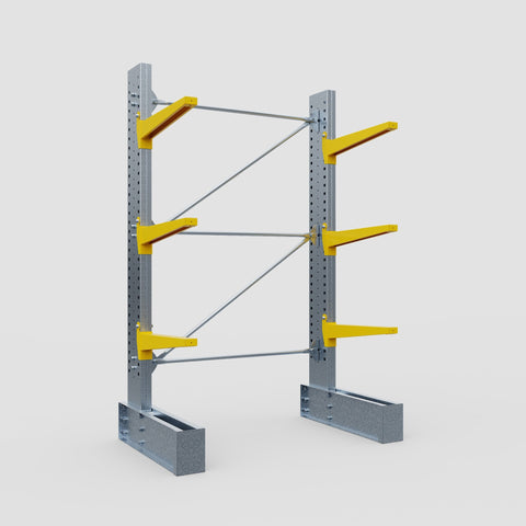 Cantilever Rack - Single Sided - Super Heavy Duty - Powder Coated - Full Bay - Height 4267mm