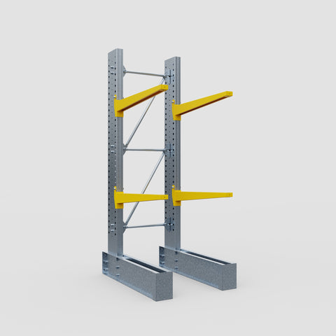 Cantilever Rack - Single Sided - Heavy Duty - Powder Coated - Full Bay - Height 3048mm