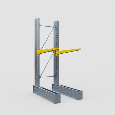 Cantilever Rack - Single Sided - Super Heavy Duty - Powder Coated - Full Bay - Height 4267mm